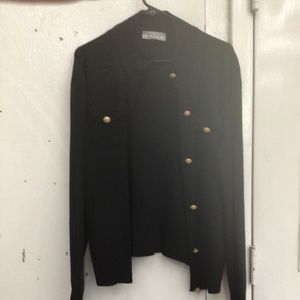 Bobby Jones sweater with decorative large buttons